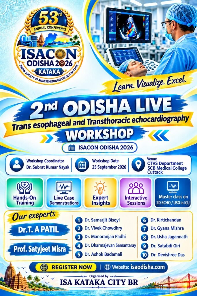 Transesophageal & Transthoracic Echocardiography Workshop poster